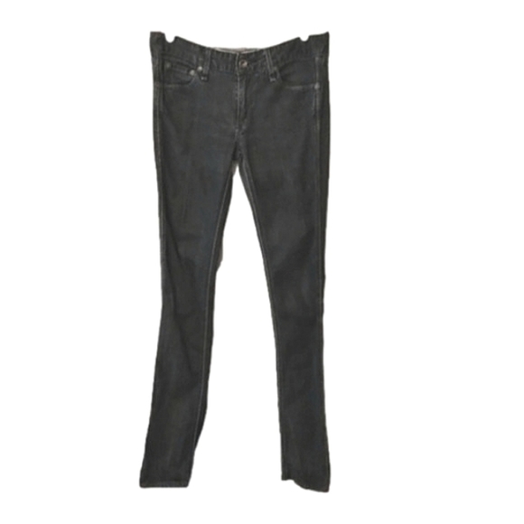 Rag & Bone Mid-rise Faded Black Skinny Jeans Made in North Carolina - Picture 1 of 8